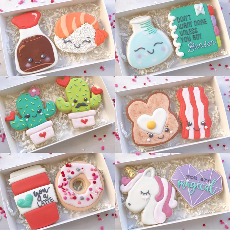 Love all of these cookie mate perfect pair valentine's day cookies! -See more of our favorite valentine's day cookies of 2019 on B. Lovely Events! #valentinesday #cookies #decoratedcookies