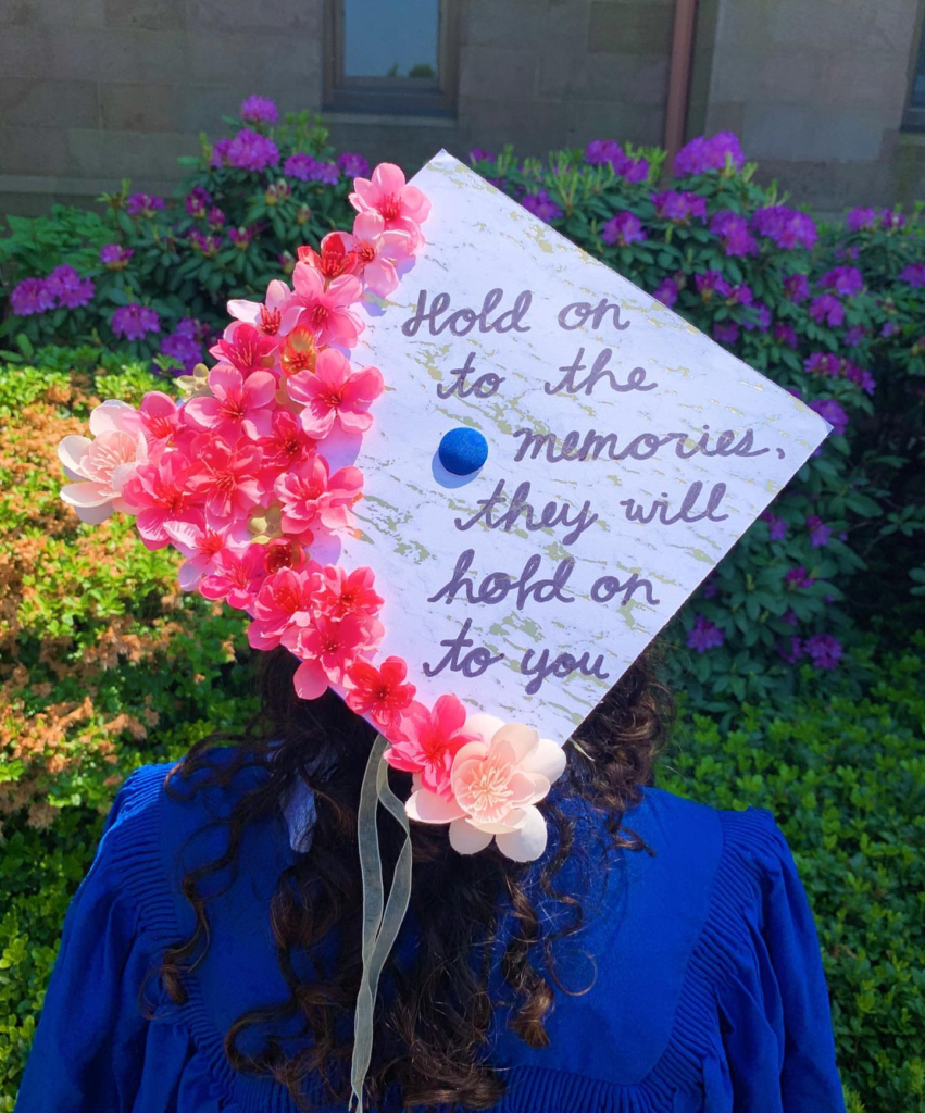 Love this decorated graduation cap!- See more graduation caps on B. Lovely Events! #graduation #graduationcap