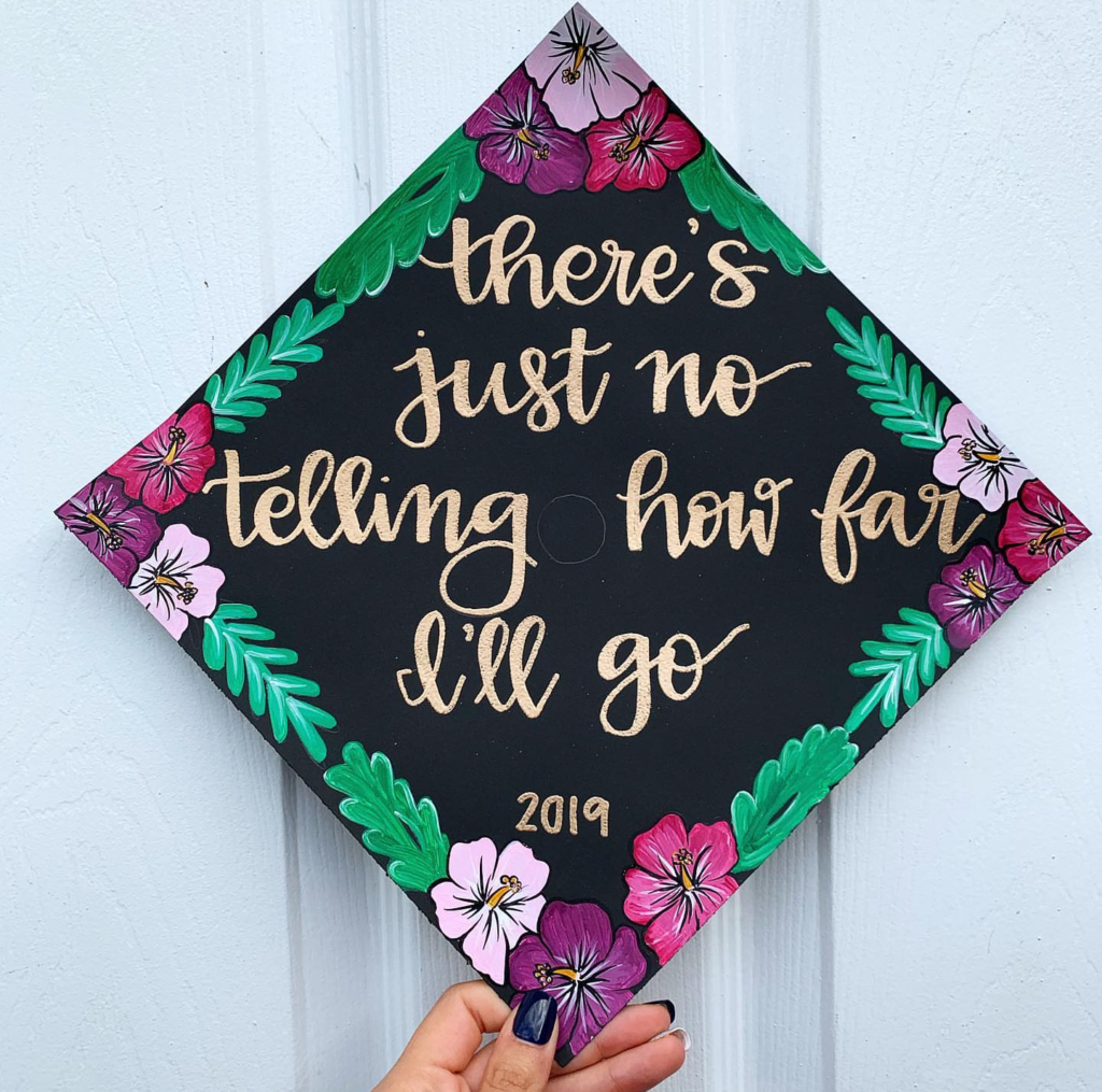 inspiring decorated graduation cap!-See more graduation caps on B. Lovely Events! #graduation #graduationcap