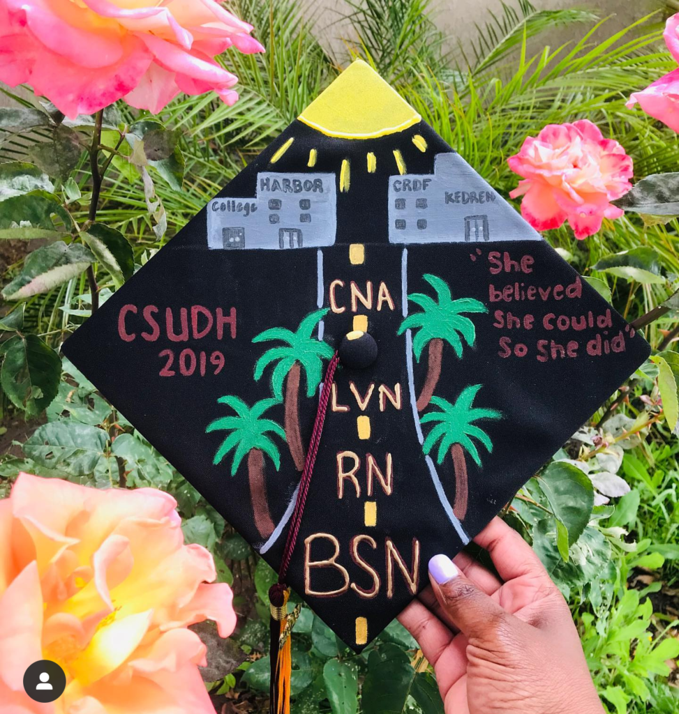 such a cute graduation cap!-See more graduation caps on B. Lovely Events! #graduation #graduationcap