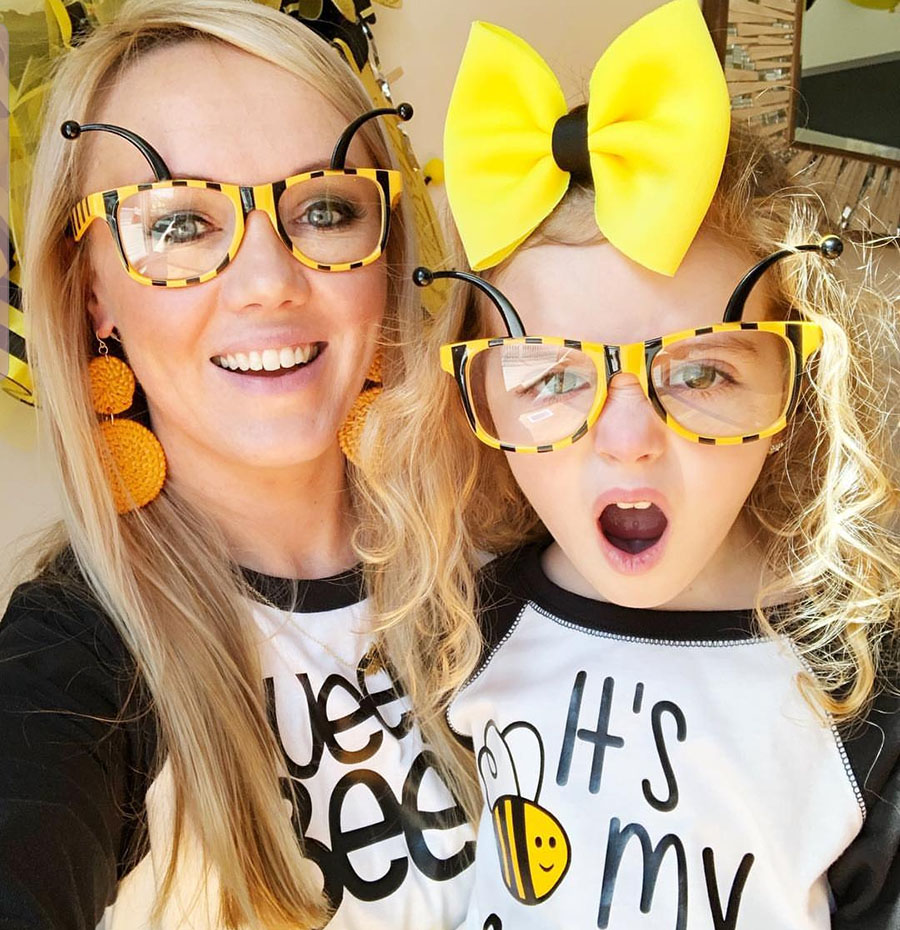 Fun Bee day party outfits! - See More Bee Party Ideas at B. Lovely Events