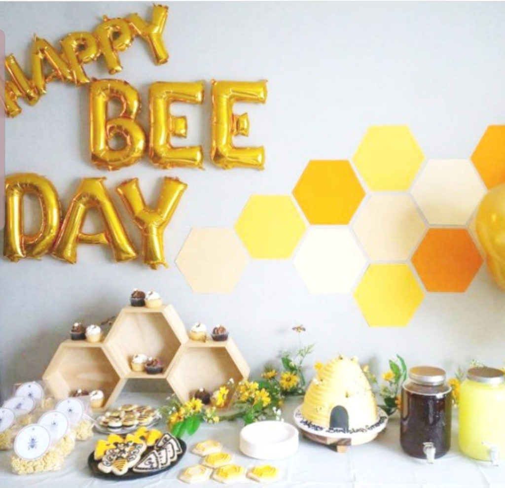 Happy Bee  Day Party that Is So Cute!- See More Bee Party Ideas at B. Lovely Events