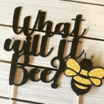 What will it bee cake topper for bee party- Love it! - See More Bee Party Ideas at B. Lovely Events