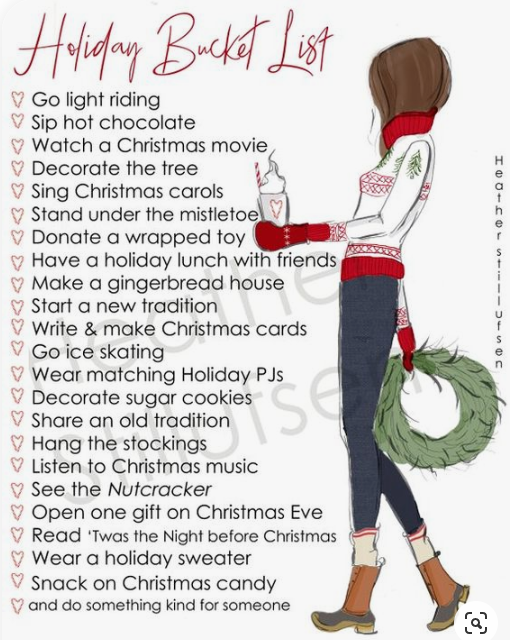 Holiday Bucket List