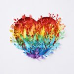Love this rainbow heart for world of hearts