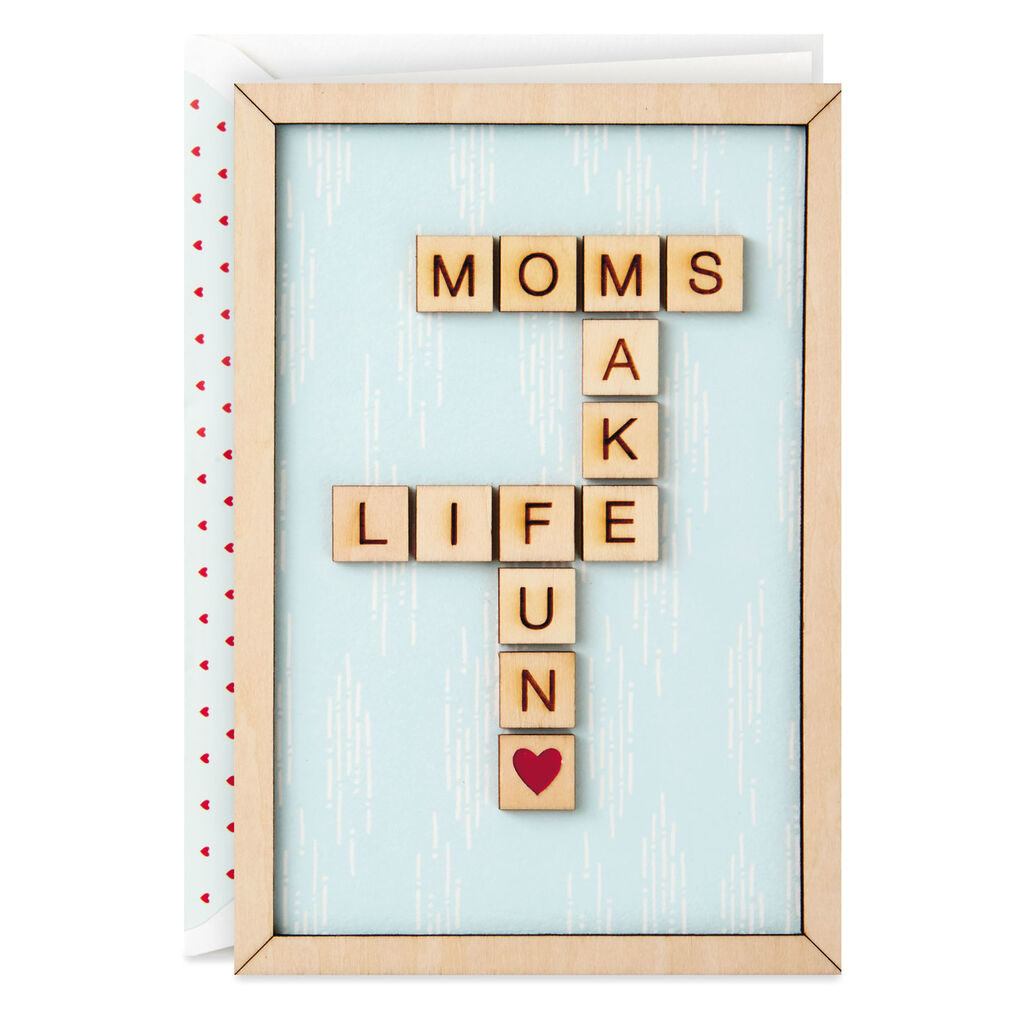 DIY Mother's Day Gifts- Crossword Scrabble Home decor