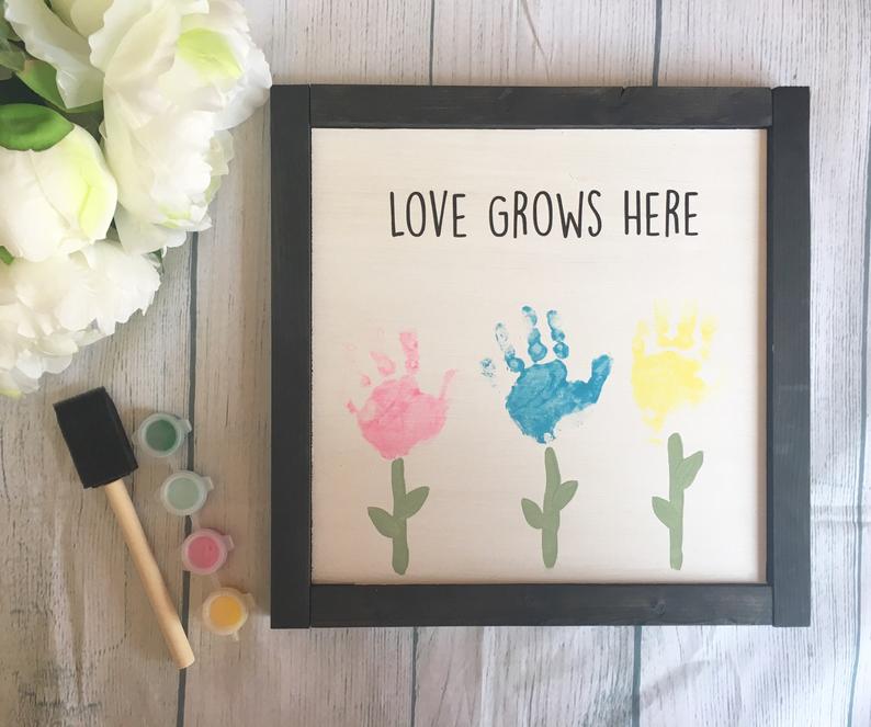 DIY Mother's Day Gifts -Kids Framed art