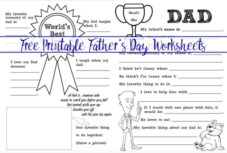 Father's Day Free Printables - B. Lovely Events