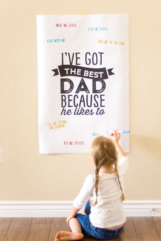 fathers day free printable poster