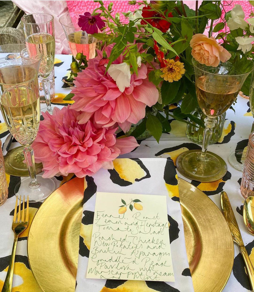 Leopard print napkins